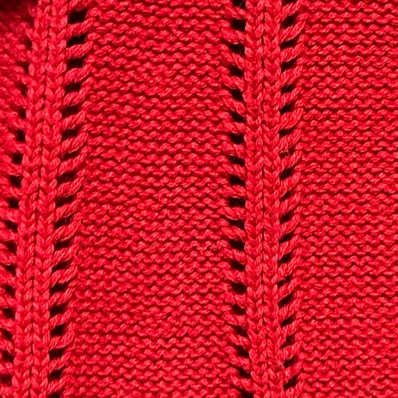 Banana Republic 100% cotton Red Cowl Turtleneck Short Sleeve Sweater - Picture 11 of 11